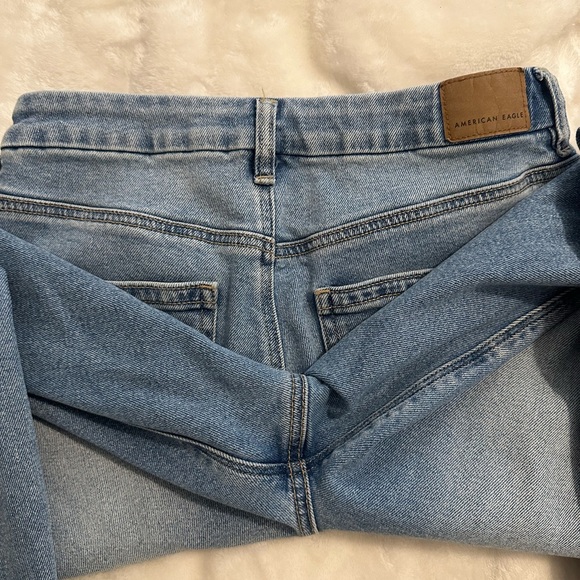AE Stretch Super High Waisted Straight Jean - Picture 5 of 5